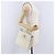 Salvatore Ferragamo Hand Bag Leather 2way Ivory Silver Auth 199898 Silvery Cream - view 26