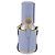 FENDI Dispenser Holder Pouch Leder Hellblau Gold Auth 202153M Golden - Ansicht 2