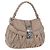 Bolsa Miu Miu Matelassé Bege Silver Auth 199449 Prata
