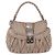 Bolsa Miu Miu Matelassé Bege Silver Auth 199449 Prata - vista 13