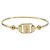 Bracciale Salvatore Ferragamo Vala Metallo Tono Oro Auth SW2869V - vista 13