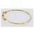 Bracciale Salvatore Ferragamo Vala Metallo Tono Oro Auth SW2869V - vista 8
