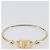 Bracciale Salvatore Ferragamo Vala Metallo Tono Oro Auth SW2869V - vista 9