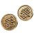 Pendientes Christian Dior metal Gold Auth SW2807 Dorado