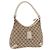 Borsa a tracolla GUCCI GG Canvas Beige Gold 130738 Auth am12619V D'oro