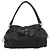 Bolsa de mão PRADA em couro preto e ouro Auth am12603SAM Dourado - vista 13