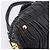 Bolsa de mão PRADA em couro preto e ouro Auth am12603SAM Dourado - vista 15