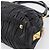 Bolsa de mão PRADA em couro preto e ouro Auth am12603SAM Dourado - vista 16