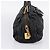 Bolsa de mão PRADA em couro preto e ouro Auth am12603SAM Dourado - vista 3