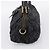 Bolsa de mão PRADA em couro preto e ouro Auth am12603SAM Dourado - vista 4