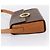 Céline Bolsa de Ombro Circular CELINE Macadam Canvas PVC Couro Marrom Dourado Auth 202926 - vista 3
