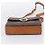 Céline Bolsa de Ombro Circular CELINE Macadam Canvas PVC Couro Marrom Dourado Auth 202926 - vista 5