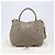 PRADA Handtasche Vittero Dino Leather 2way Grau Gold Auth 202933V Braun Golden - Ansicht 12