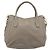 PRADA Handtasche Vittero Dino Leather 2way Grau Gold Auth 202933V Braun Golden - Ansicht 13