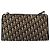 Borsa a tracolla Christian Dior Trotter Canvas Navy Gold Auth 203401 D'oro Blu navy - vista 2