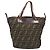 Borsa a mano FENDI Zucca Canvas Nero Marrone Auth 202954 - vista 13