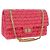 Borsa a tracolla CHANEL Chain Matelasse 2.55 Tweed Pink Gold CC Auth 203324SM Rosa D'oro