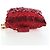 Miu Miu Matelasse Shoulder Pouch Leather Red Gold Tone Auth SW2692M Rosso - vista 3