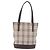 Bolso Tote BURBERRY Nova Check Canvas Beige Silver Auth ka6063 Plata - vista 13