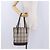 Bolso Tote BURBERRY Nova Check Canvas Beige Silver Auth ka6063 Plata - vista 28