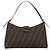 FENDI Zucca Canvas Mamma Baguette Schultertasche Braun Schwarz Auth BA15630V - Ansicht 2