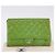 Borsa a tracolla CHANEL Matelasse in vernice verde con CC argento Auth ti3998A - vista 12