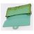Borsa a tracolla CHANEL Matelasse in vernice verde con CC argento Auth ti3998A - vista 21