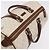 Borsa Boston GUCCI GG Supreme PVC White Gold 193602 Auth 197858 Bianco D'oro - vista 8