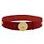 Céline Cinturón CELINE Suede 35'' Red Gold Auth 203816 Roja Dorado