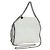 Stella Mc Cartney Borsa Stella MacCartney Chain Falabella Polyester 2way White Silver Auth 203007A Argento Bianco