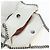 Stella Mc Cartney Borsa Stella MacCartney Chain Falabella Polyester 2way White Silver Auth 203007A Argento Bianco - vista 10