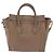 Céline CELINE Luggage Nano Shopper Hand Bag Leather 2way Beige Gold Auth 200630A D'oro - vista 2