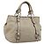 Borsa Miu Miu Vitellolux in pelle Beige Silver Auth 197272V Argento