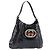 Borsa a tracolla GUCCI Interlocking PVC Leather Black Gold Tone 162740 Auth 201423 Nero