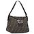 Borsa a Tracolla FENDI Zucca Canvas Mamma Baguette Nero Marrone Auth 200694V