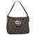 Borsa a Tracolla FENDI Zucca Canvas Mamma Baguette Nero Marrone Auth 200694V - vista 13