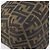 Borsa a Tracolla FENDI Zucca Canvas Mamma Baguette Nero Marrone Auth 200694V - vista 16
