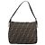 Borsa a Tracolla FENDI Zucca Canvas Mamma Baguette Nero Marrone Auth 200694V - vista 2