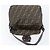 Borsa a Tracolla FENDI Zucca Canvas Mamma Baguette Nero Marrone Auth 200694V - vista 21
