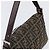Borsa a Tracolla FENDI Zucca Canvas Mamma Baguette Nero Marrone Auth 200694V - vista 6