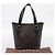 Céline Borsa a mano CELINE Macadam Canvas PVC Leather Black Gold Auth 201262V Nero D'oro - vista 12