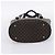 Céline Borsa a mano CELINE Macadam Canvas PVC Leather Black Gold Auth 201262V Nero D'oro - vista 5