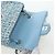 Borsa a tracolla CHANEL Chain Matelasse 20 in tweed Blu Argento CC Auth BA15642SM - vista 21