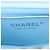 Borsa a tracolla CHANEL Chain Matelasse 20 in tweed Blu Argento CC Auth BA15642SM - vista 24