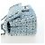Borsa a tracolla CHANEL Chain Matelasse 20 in tweed Blu Argento CC Auth BA15642SM - vista 3