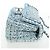Borsa a tracolla CHANEL Chain Matelasse 20 in tweed Blu Argento CC Auth BA15642SM - vista 4