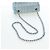 Borsa a tracolla CHANEL Chain Matelasse 20 in tweed Blu Argento CC Auth BA15642SM - vista 7