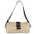 Borsa a tracolla FENDI Zucca Canvas Mamma Baguette Beige Silver Auth 202919V Argento - vista 13