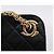 Borsa a tracolla CHANEL Matelasse con catena in pelle d'agnello nera e oro CC Auth 200758V Nero D'oro - vista 10