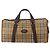 Borsa Boston Burberrys Nova Check Canvas Beige Gold Auth 201962 D'oro - vista 13